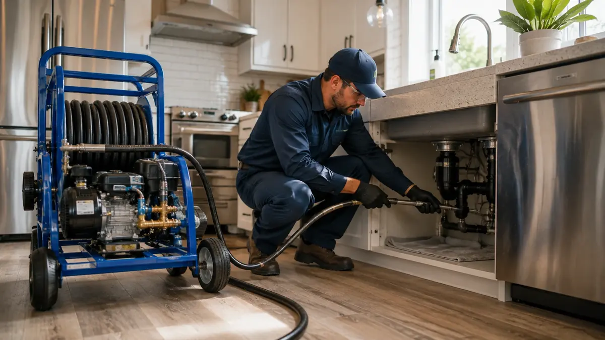 Kitchen Drain Hydro Jetting in New Cuyama