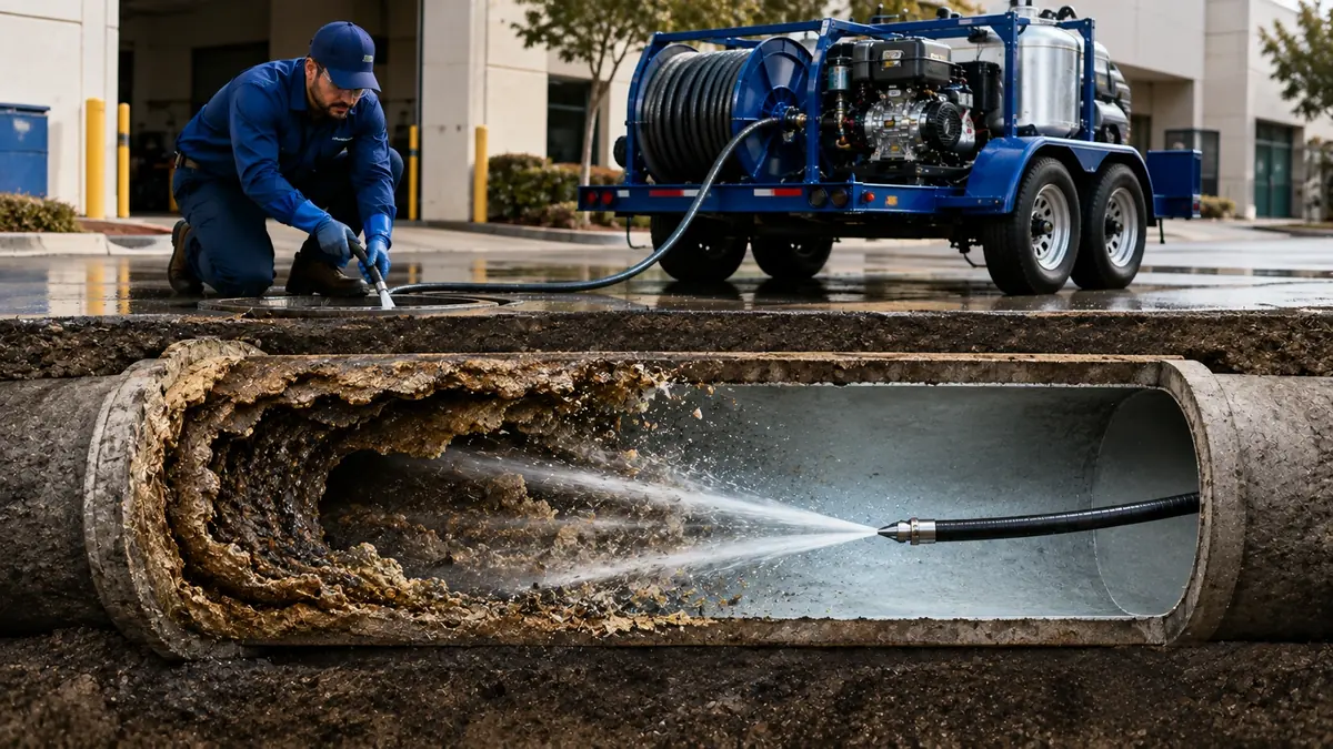 Sewer Pipe Descaling in New Cuyama